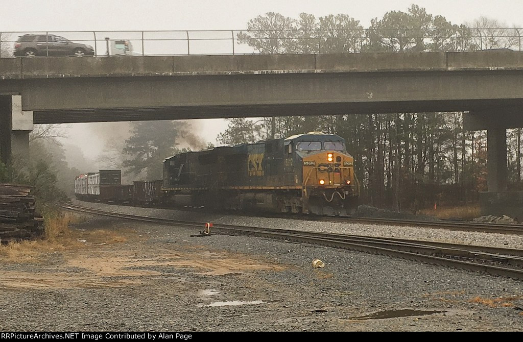 CSX 5312 and a smoking 4705